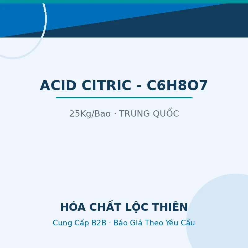 食品级柠檬酸(C₆H₈O₇)在食品加工与CIP自动清洗中的深度应用
