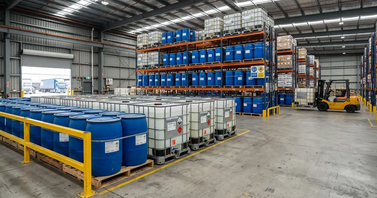 Kho hóa chất FeCl2 25-30% phuy và IBC — Lộc Thiên