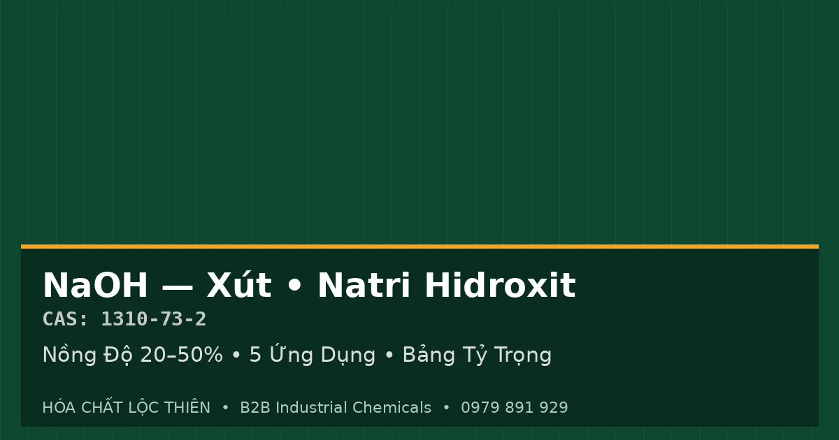 NaOH Toàn Diện - Xút Natri Hidroxit