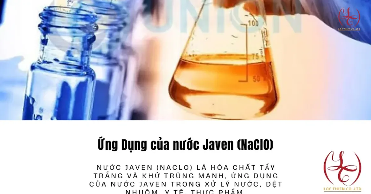 Ứng Dụng của nước Javen (NaClO) - hóa chất tẩy trắng