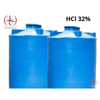 Axit HCl 32–35% bồn công nghiệp — pickling, mạ, pH, đa ngành — Lộc Thiên