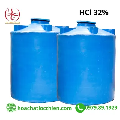 Axit HCl 32–35% (axit clohydric / hydrochloric acid) — Lộc Thiên Chemical