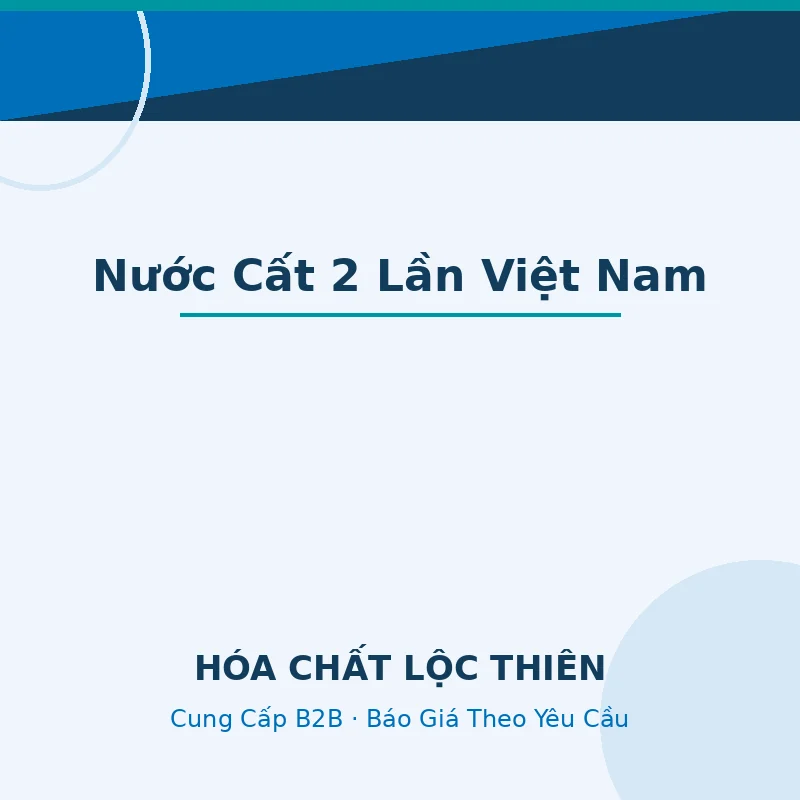 nước cất 2 lần