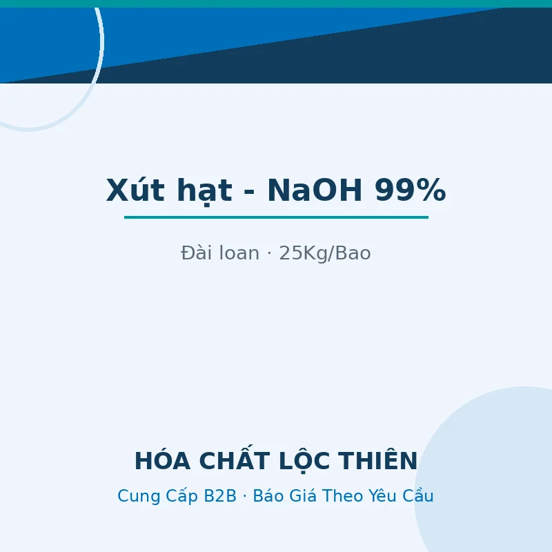Xút hạt NaOH 99% Đài Loan — Lộc Thiên Chemical