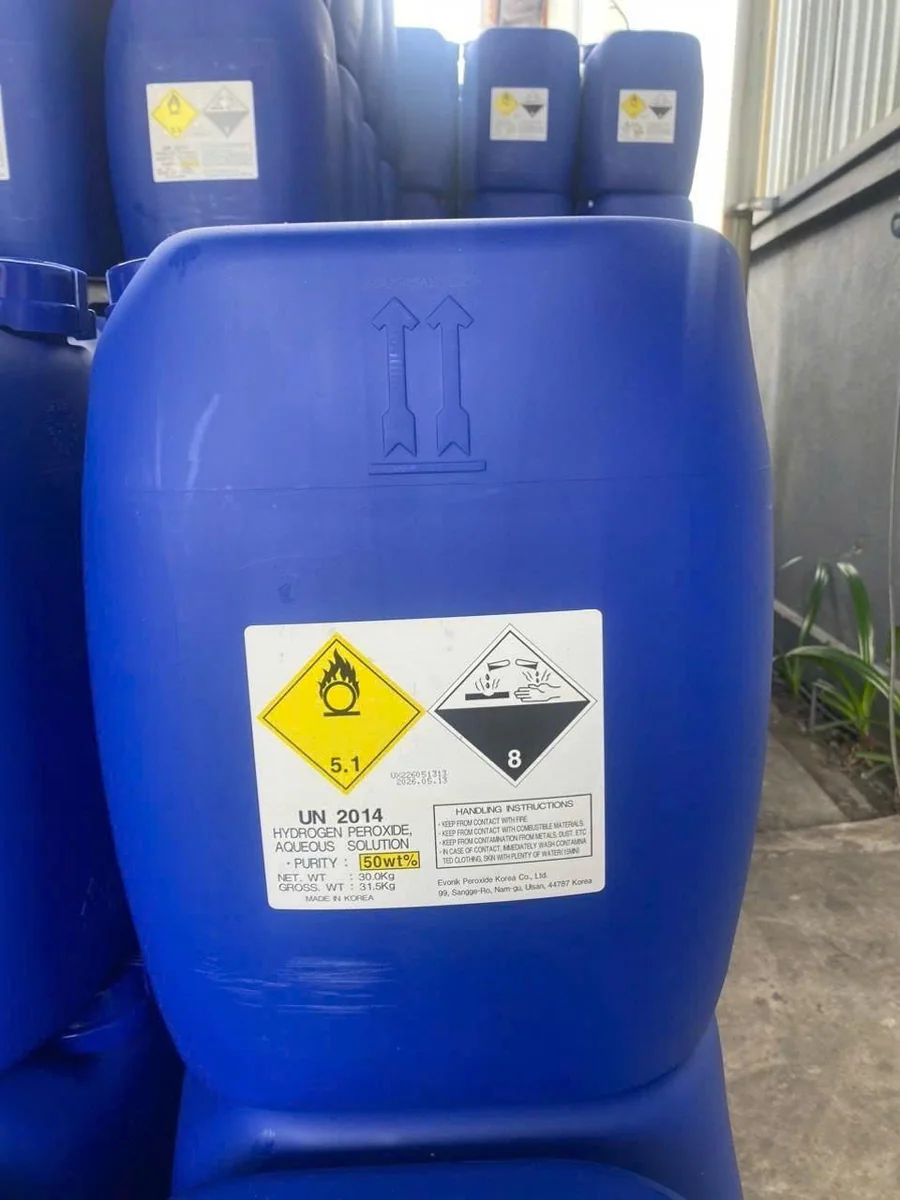Korea Hydrogen Peroxide H2O2 50% (35kg Jerry Can) — ZDHC Level 1