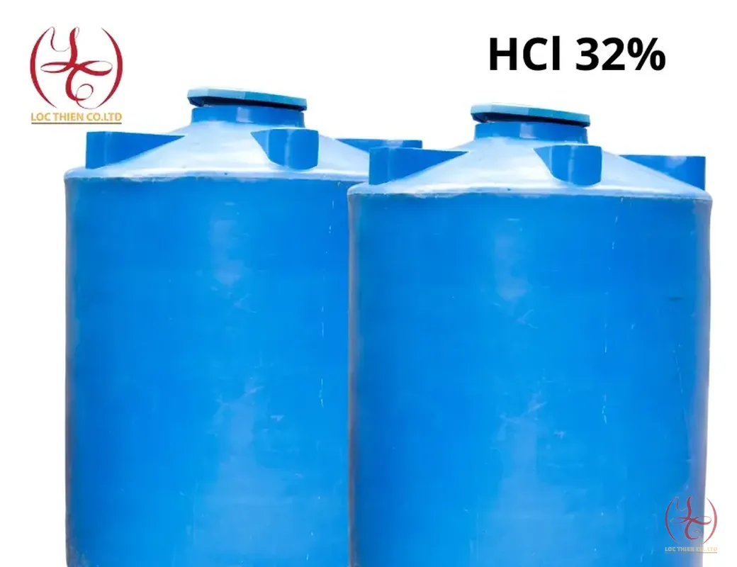 Axit HCl 32–35% (axit clohydric / hydrochloric acid) — Lộc Thiên Chemical