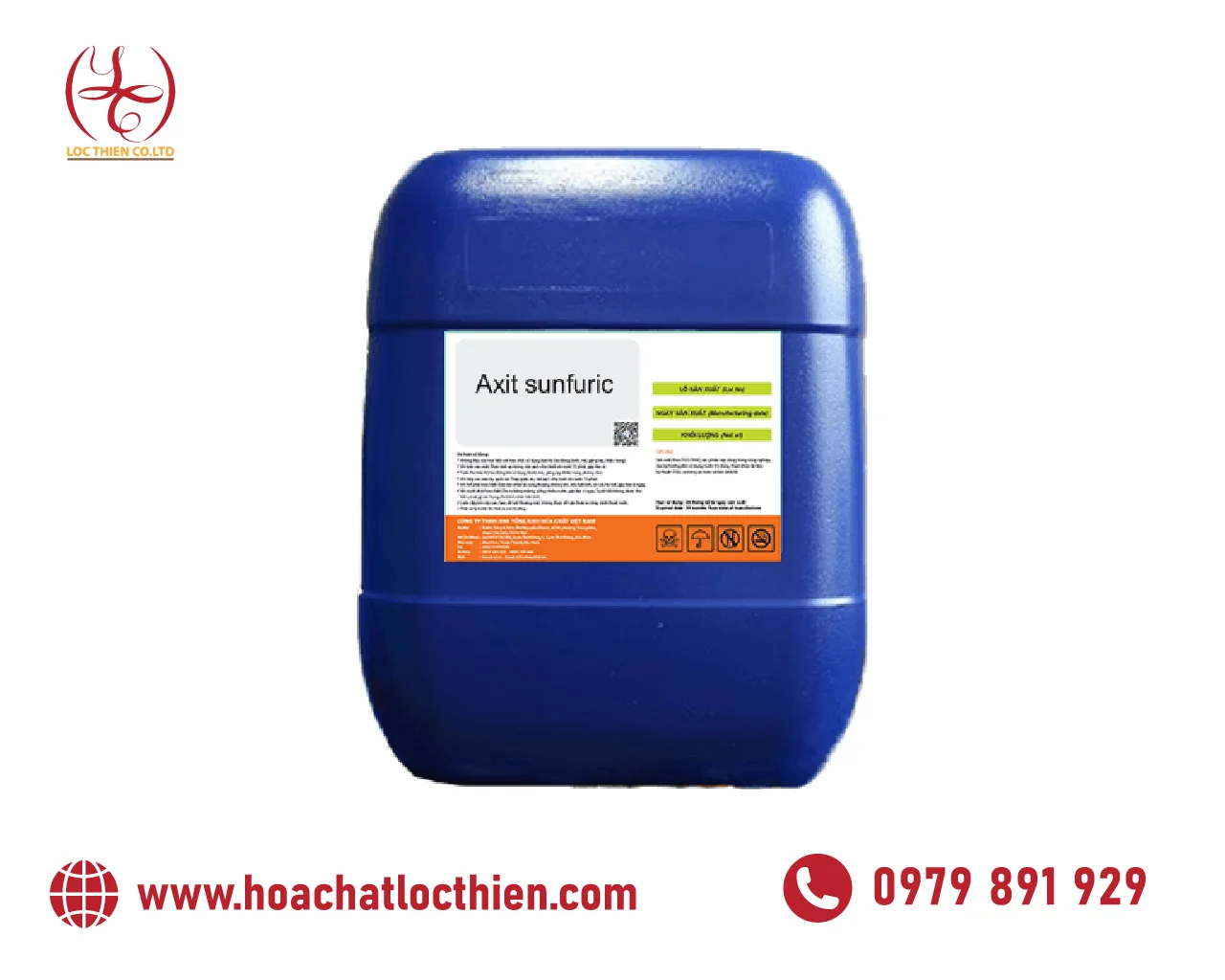 Axit Sulfuric (H₂SO₄) Toàn Tập — Nồng Độ 98%/75%/50%, ZDHC Level 1 | Hóa Chất Lộc Thiên