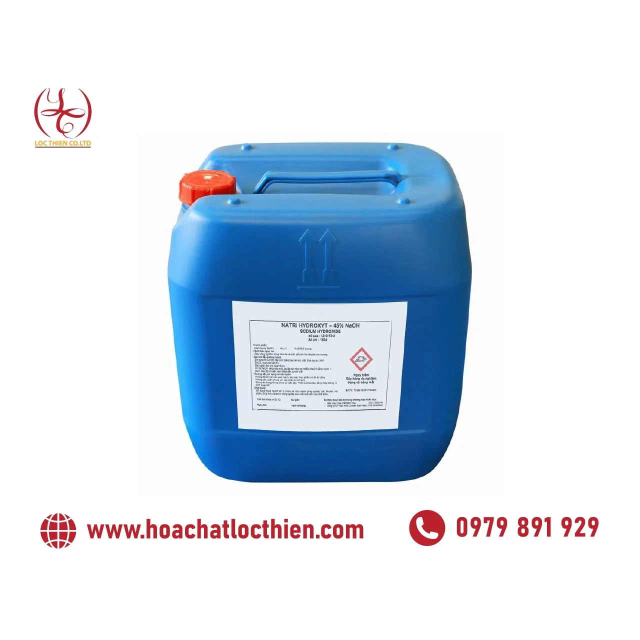 Bồn chứa NaOH 45% Food Grade — Hóa Chất Lộc Thiên