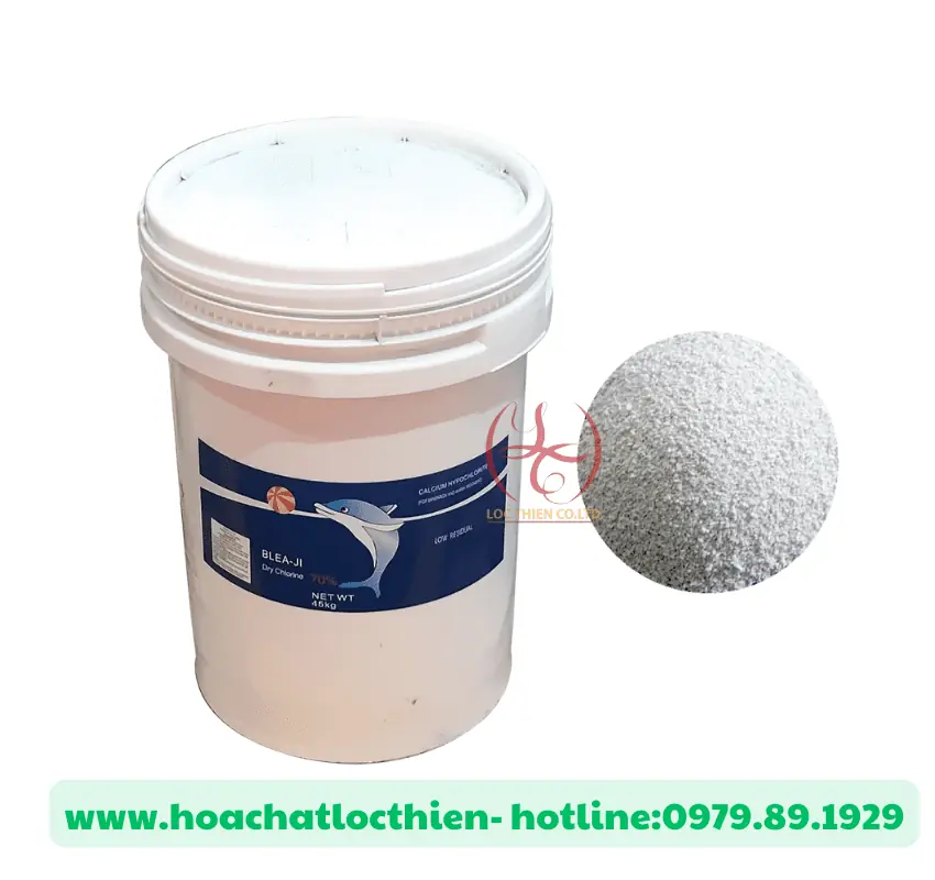 Chlorine Cá Heo Super Chlor (Ca(OCl)2 | Trung Quốc | 45Kg/Thùng — Lộc Thiên Chemical