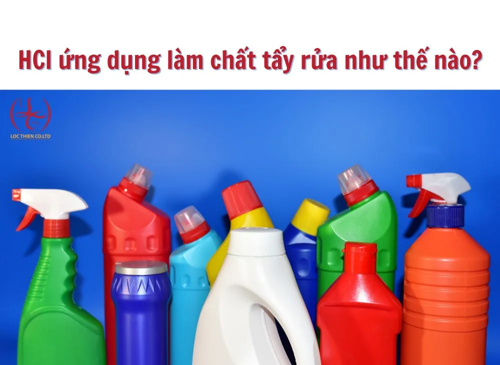 HCl ứng dụng làm chất tẩy rửa như thế nào