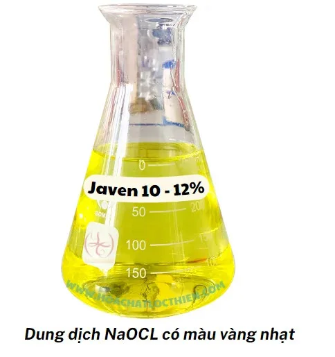 Hoá chất Javen 10% -12 % màu vàng nhạt