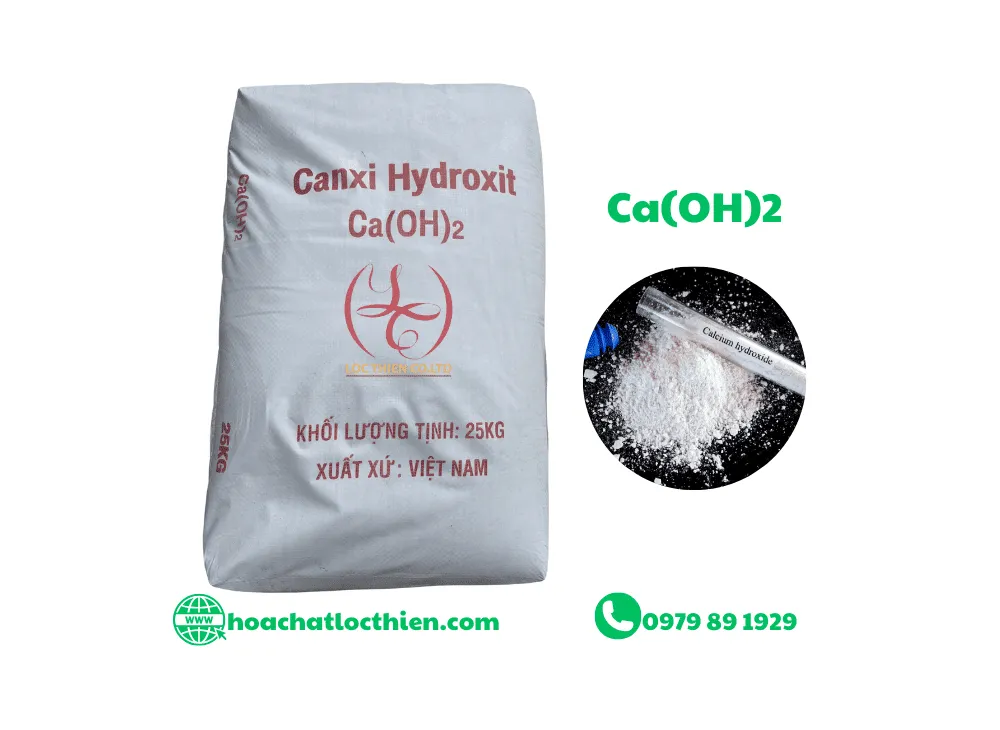 Canxi Hydroxide | Ca(OH)₂ | 25Kg/Bao — Lộc Thiên Chemical