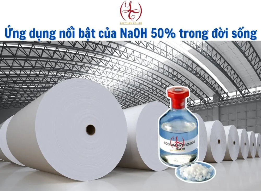 ứng dụng nổi bật của NaOOH 50 %, Natri hydroxide